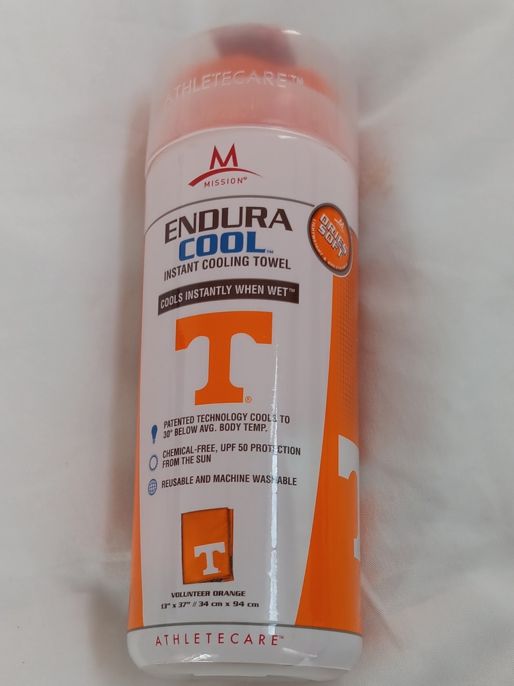 Mission Endura Cool Instant Cooling Towel -  Tennesse Volunteer Orange
